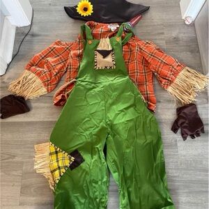 Adult Scarecrow Costume - Green and Orange